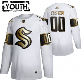 Seattle Kraken Custom 2021-22 Wit Golden Edition Authentic Shirt - Kinderen